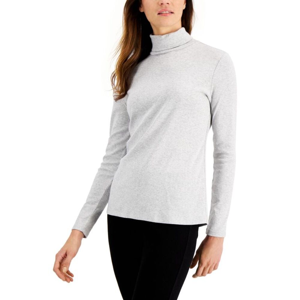Charter Club Pima Turtleneck Top